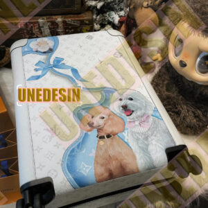 Unedesin × LV “Paw Prints on the Journey” Custom Dog Luggage Edition