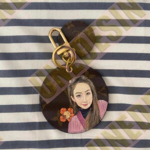 LV Keychain “Her Smile” Hand-painted Edition