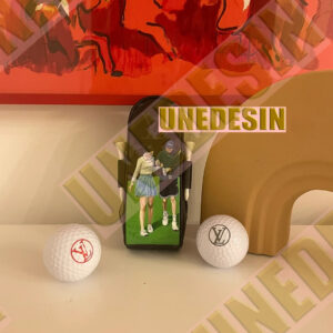 Unedesin x LV Keychain “Tee for Two” Edition