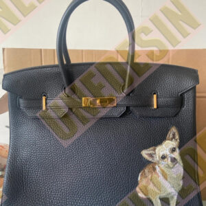 Unedesin × Hermès “Heart in Hand” Custom Pet Wallet Edition